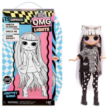 Кукла MGA Entertainment LOL Surprise OMG Lights Series - Groovy Babe, 565154