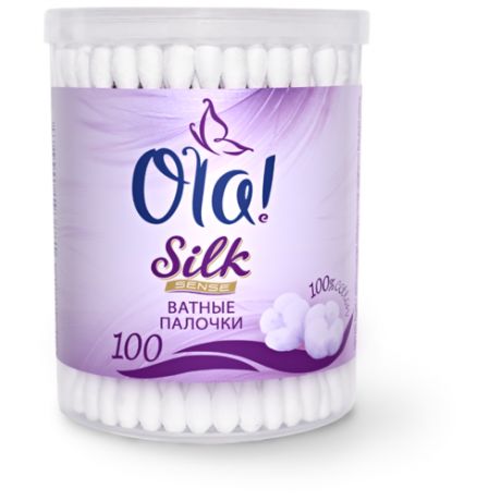 Ватные палочки Ola! Silk Sense 100 шт. банка