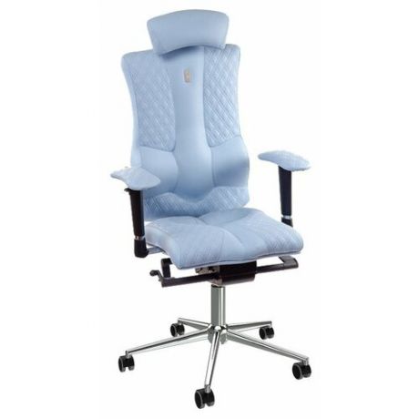 Компьютерное кресло Kulik System Elegance (с подголовником), обивка: искусственная кожа, цвет: светло-синий
