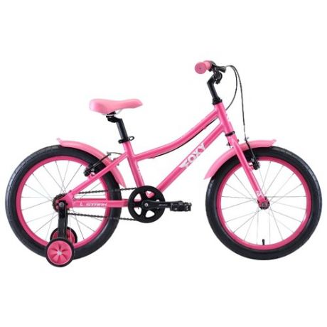 Детский велосипед STARK Foxy 18 Girl (2020) розовый/белый (требует финальной сборки)