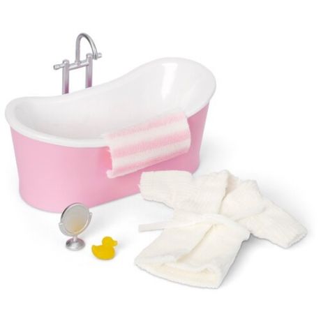 Lundby Ванна с аксессуарами (LB_60306300) розовый/белый