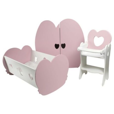 PAREMO Кукольный набор для детской (PFD120-21/ PFD120-22/ PFD120-23/ PFD120-24) розовый