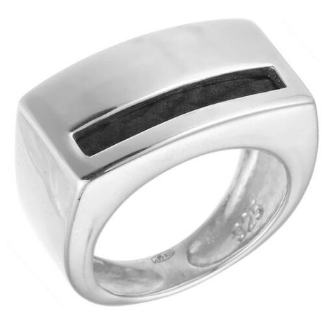 JV Кольцо с кожей из серебра R100894-BKJ-WG, размер 18