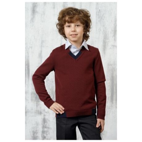 Пуловер VAY размер 122, бордовый