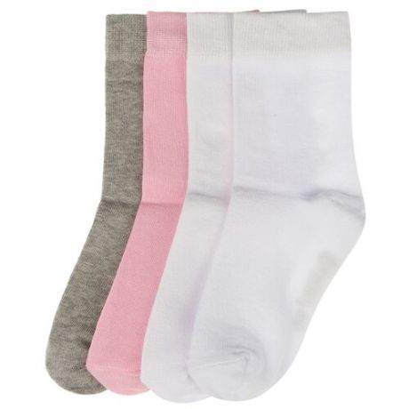Носки Oldos комплект 4 пары размер 35-38, серый/белый/розовый