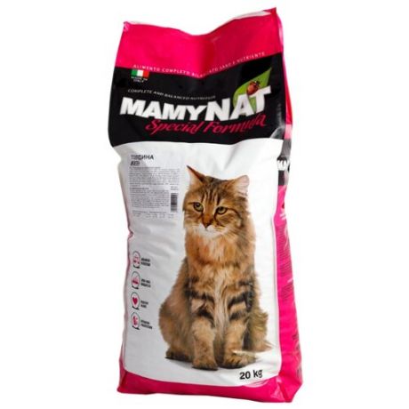Корм для кошек MamyNat с говядиной 20 кг