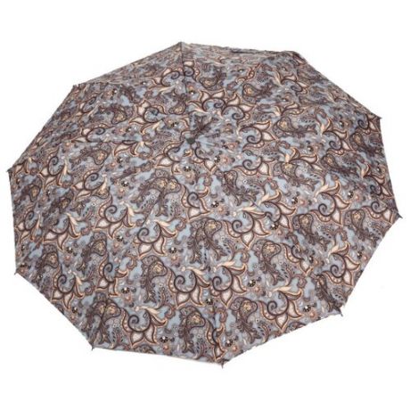 Зонт автомат ZEST 23928 серый/коричневый