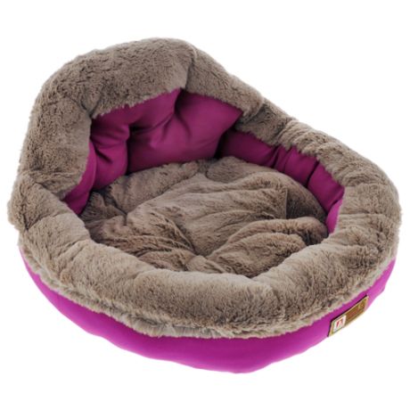 Лежак для собак и кошек Зоогурман Президент 45х45х20 см розовая фуксия