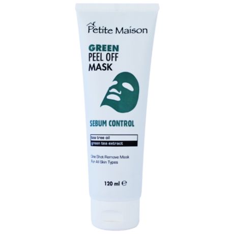 Petite Maison Маска-пленка нормализующая жировой баланс кожи зеленая, 120 мл