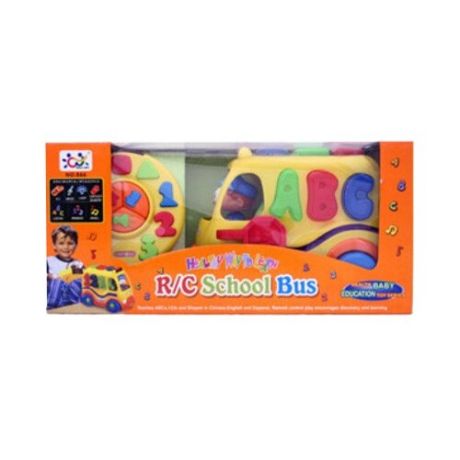 Развивающая игрушка Huile Plastic Toys Школьный автобус разноцветный