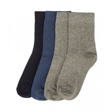 Носки Oldos комплект 4 пары размер 32-34, темно-синий/джинс/серый