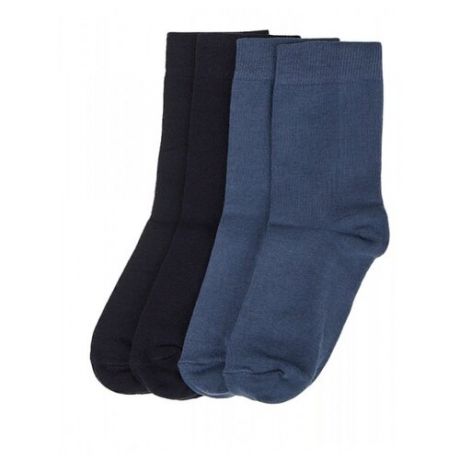 Носки Oldos комплект 4 пары размер 32-34, темно-синий/джинс