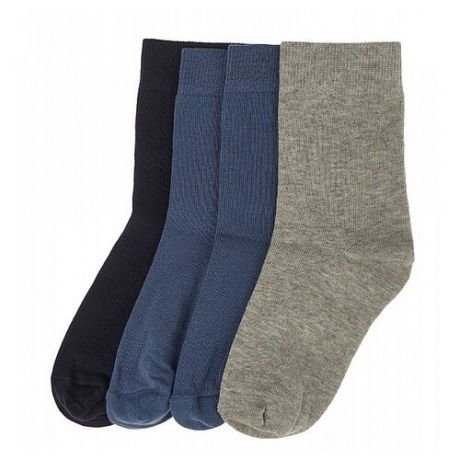 Носки Oldos комплект 4 пары размер 29-31, джинс/джинс/темно-синий/серый