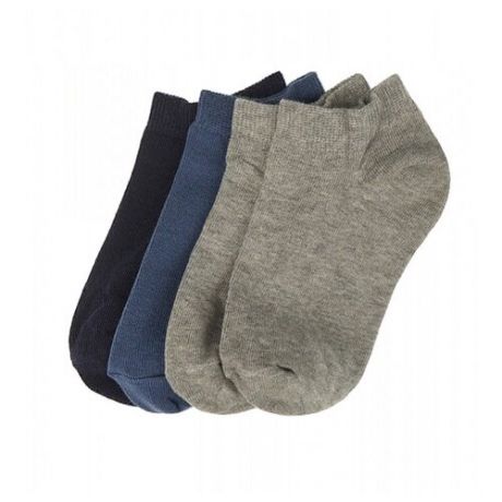 Носки Oldos комплект 4 пары размер 29-31, синий/джинс/серый/серый