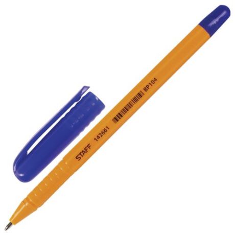 STAFF Ручка шариковая шестигранная, 1.0 мм (BP104), синий цвет чернил