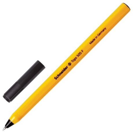 Schneider Ручка шариковая Tops 505 F, 0.8 мм (150501/150502/150503), черный цвет чернил