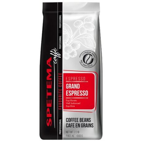 Кофе в зернах Spetema Professional Grand Espresso, арабика/робуста, 1000 г