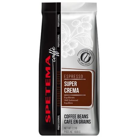 Кофе в зернах Spetema Professional Super Crema, арабика/робуста, 1000 г