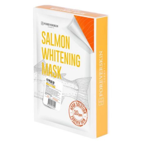 FOREVERSKIN тканевая маска Salmon Whitening, 25 мл, 10 шт.