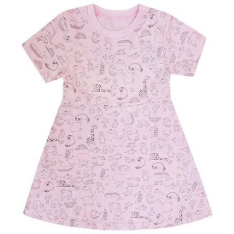 Платье KotMarKot Лето 2020 размер 110, розовый