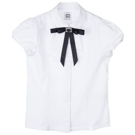 Блузка playToday размер 134, белый