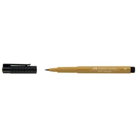 Faber-Castell ручка капиллярная Pitt Artist Pen Brush B, зеленый цвет чернил