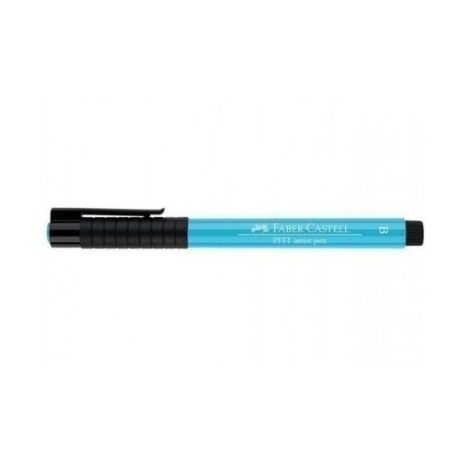 Faber-Castell ручка капиллярная Pitt Artist Pen Brush B, голубой цвет чернил