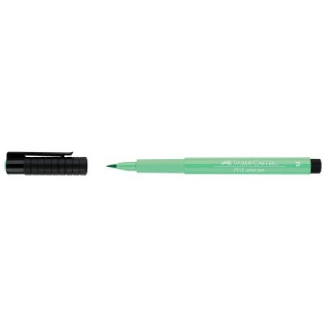 Faber-Castell ручка капиллярная Pitt Artist Pen Brush B, зеленый цвет чернил