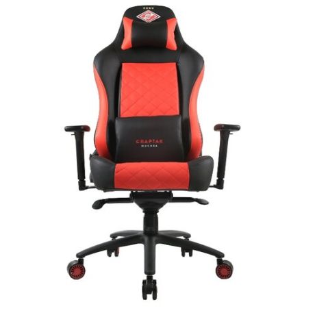 Компьютерное кресло ZONE 51 СПАРТАК Легенда игровое, обивка: искусственная кожа, цвет: красный/черный
