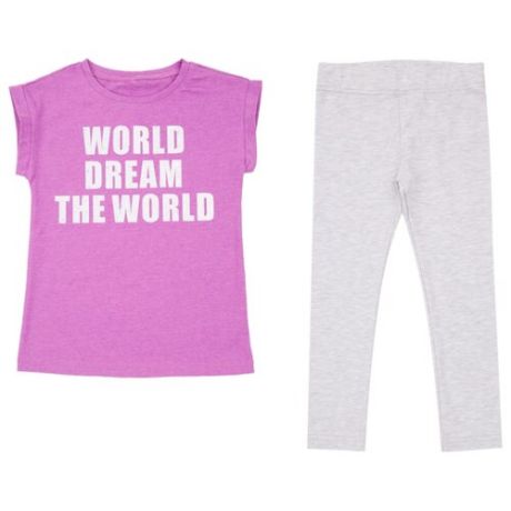 Комплект одежды Leader Kids размер 122, розовый/серый