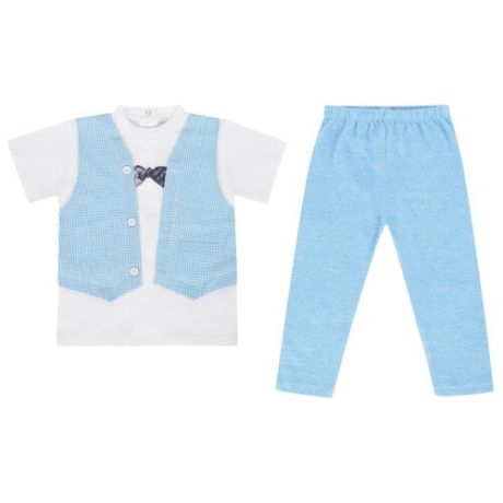 Комплект одежды Leader Kids размер 98, белый/голубой