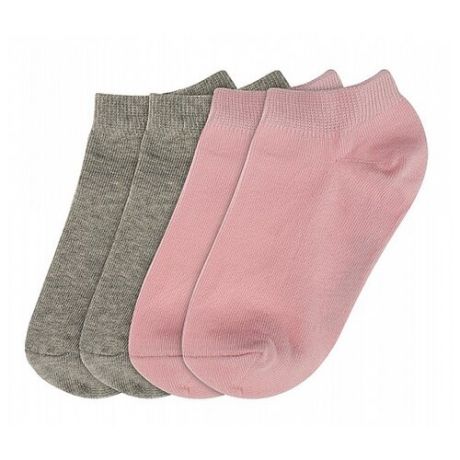 Носки Oldos комплект 4 пары размер 29-31, серый/розовый