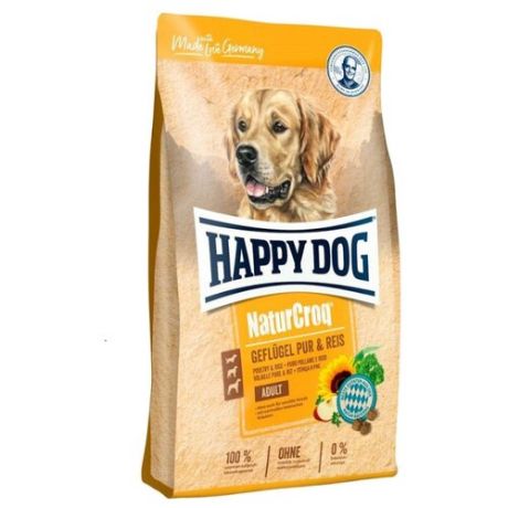 Сухой корм для собак Happy Dog птица с рисом 1 кг