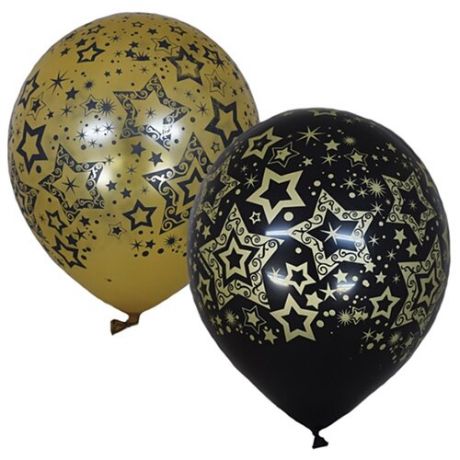 Набор воздушных шаров Поиск Голливуд (25 шт.) black/gold