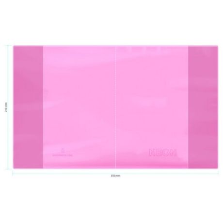 Greenwich Line Обложка для дневников и тетрадей Neon star, 210х350 мм розовый