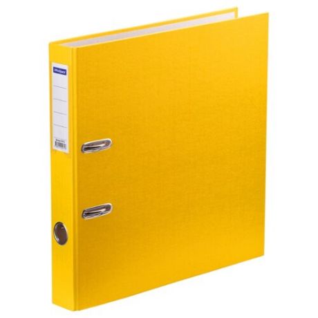 OfficeSpace Папка-регистратор с карманом на корешке A4, бумвинил, 50 мм желтый