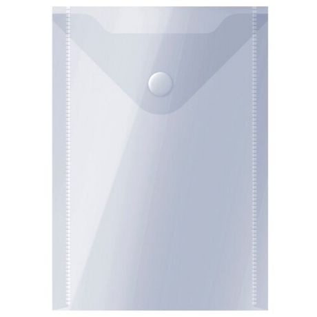 OfficeSpace Папка-конверт на кнопке А6, пластик 150 мкм прозрачный