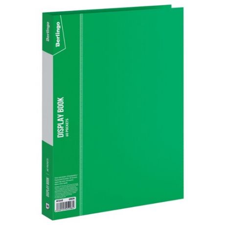 Berlingo Папка с 60 вкладышами Standard A4, пластик зеленый