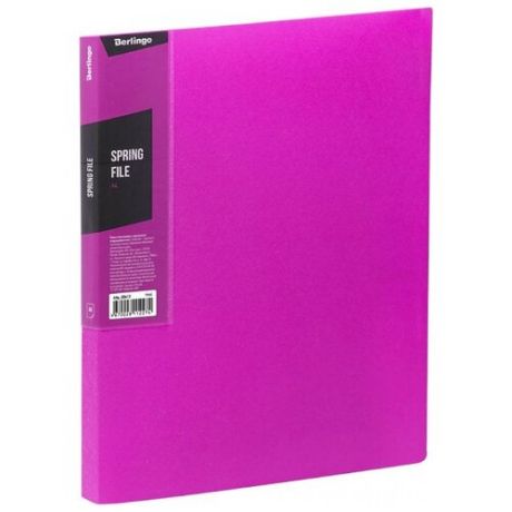 Berlingo Папка с пружинным скоросшивателем Color zone A4, пластик розовый