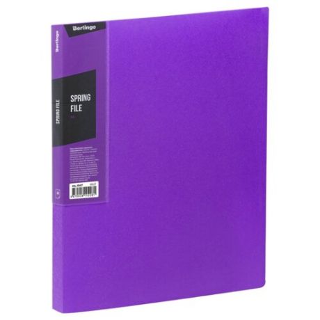 Berlingo Папка с пружинным скоросшивателем Color zone A4, пластик фиолетовый
