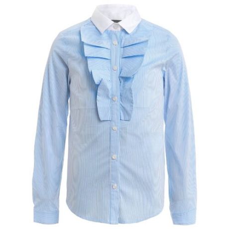 Блузка Gulliver размер 164, белый/голубой