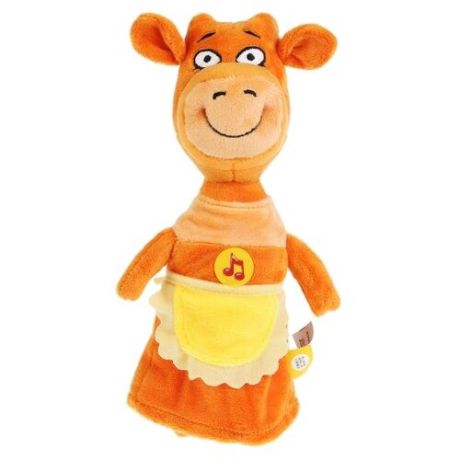 Мягкая игрушка Мульти-Пульти Оранжевая корова Мама Корова 27 см, музыкальный чип