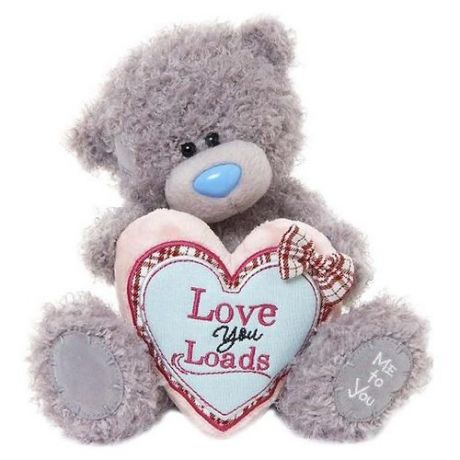 Мягкая игрушка Me to you Мишка Тедди с сердцем Love you loads 20 см