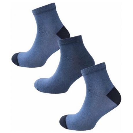Носки COMANDOR ММ-40, 3 пары, размер 27, темно-синий/синий