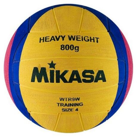 Мяч для водного поло Mikasa WTR9W желтый/синий/розовый