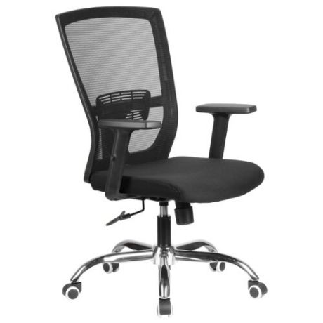 Компьютерное кресло Рива 831E офисное, обивка: текстиль, цвет: черный