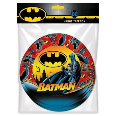 ND Play Тарелки бумажные Batman 18 см (6 шт.) batman