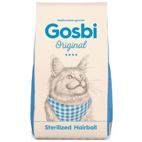 Корм для стерилизованных кошек Gosbi для вывода шерсти 1 кг