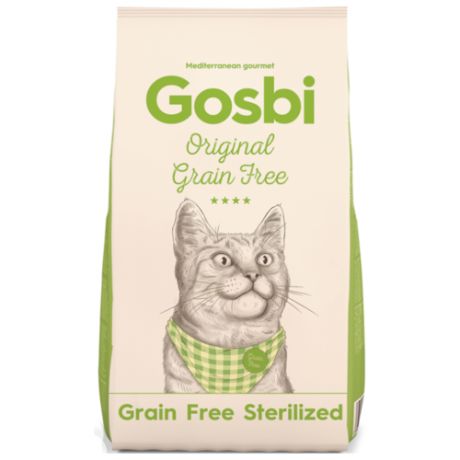 Корм для стерилизованных кошек Gosbi беззерновой 1 кг