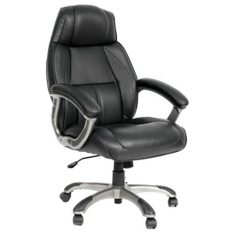 Компьютерное кресло Chairman 436, обивка: натуральная кожа, цвет: черный
